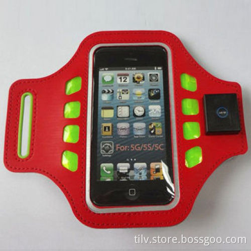 LED Sports Armband Phone Case with Key Holder, for iPhone/Samsung